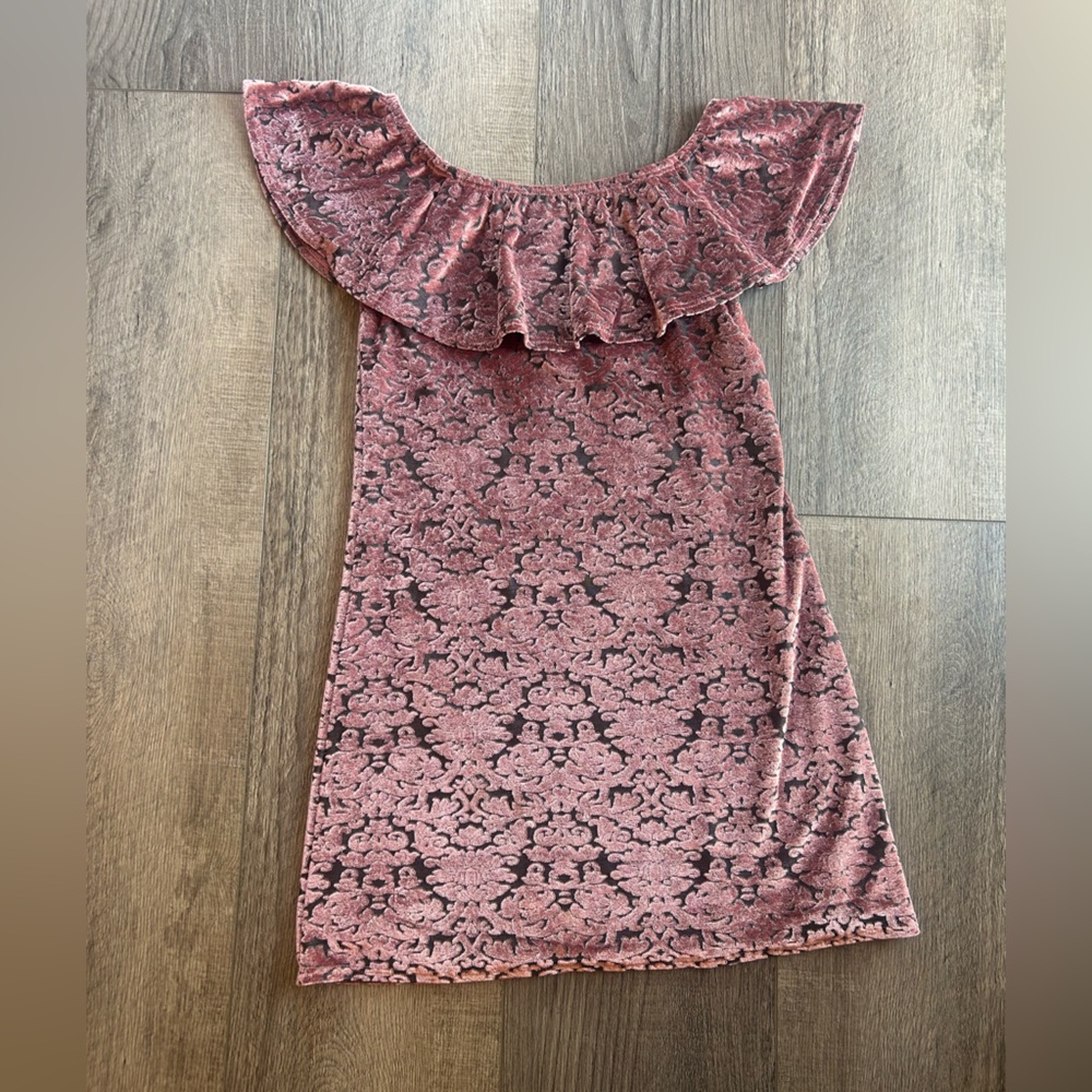 Pink Ruffled Kids Dress